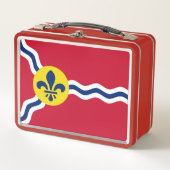 Metal Stainless Lunchbox, Flagge von St. Louis Metall Brotdose (Vorderseite)