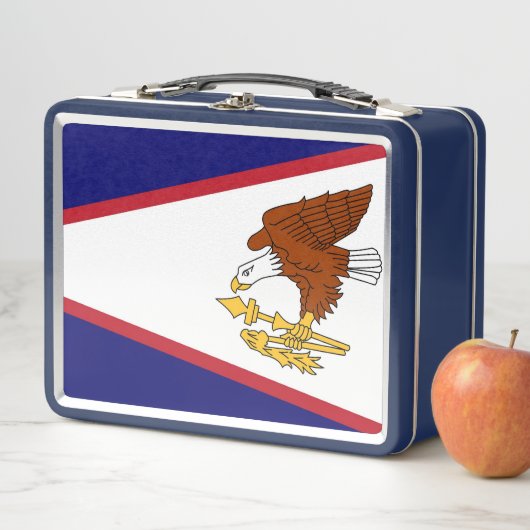 Metal Stainless Lunchbox mit amerikanischer Samoa- (Beispiel)