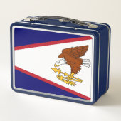 Metal Stainless Lunchbox mit amerikanischer Samoa- (Rückseite)