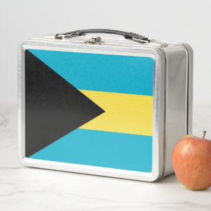 Metal Stainless Lunchbox mit Bahamas-Flagge