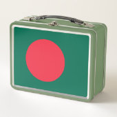 Metal Stainless Lunchbox mit Bangladesch-Flagge (Vorderseite)