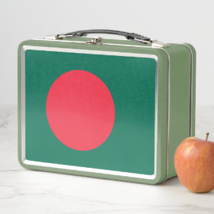Metal Stainless Lunchbox mit Bangladesch-Flagge