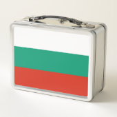 Metal Stainless Lunchbox mit bulgarischer Flagge (Rückseite)