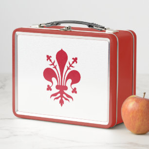 Metal Stainless Lunchbox mit der Fahne von Florenz