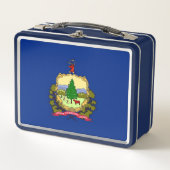 Metal-Stainless-Lunchbox mit der Flagge des Staate Metall Brotdose (Vorderseite)