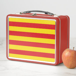 Metal Stainless Lunchbox mit der Flagge Katalonien
