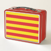 Metal Stainless Lunchbox mit der Flagge Katalonien (Rückseite)