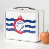 Metal Stainless Lunchbox mit der Flagge von Cincin (Beispiel)