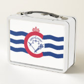 Metal Stainless Lunchbox mit der Flagge von Cincin (Rückseite)