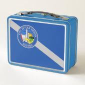 Metal Stainless Lunchbox mit der Flagge von Las Ve (Rückseite)