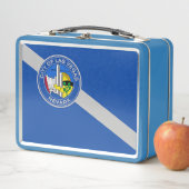 Metal Stainless Lunchbox mit der Flagge von Las Ve (Beispiel)