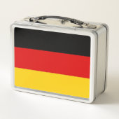 Metal Stainless Lunchbox mit deutscher Flagge (Rückseite)