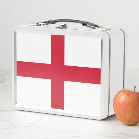 Metal Stainless Lunchbox mit englischer Flagge (Beispiel)
