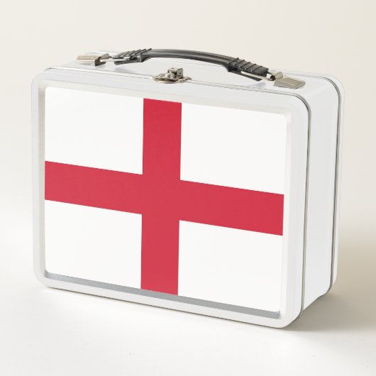 Metal Stainless Lunchbox mit englischer Flagge (Vorderseite)