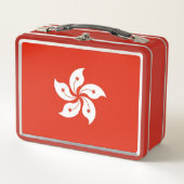 Metal Stainless Lunchbox mit Hongkong-Flagge (Vorderseite)