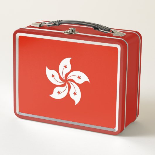Metal Stainless Lunchbox mit Hongkong-Flagge (Vorderseite)
