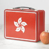 Metal Stainless Lunchbox mit Hongkong-Flagge (Beispiel)