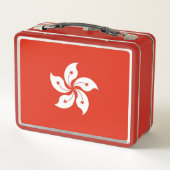 Metal Stainless Lunchbox mit Hongkong-Flagge (Rückseite)