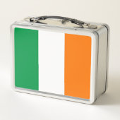 Metal Stainless Lunchbox mit irischer Flagge (Rückseite)