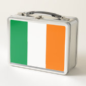 Metal Stainless Lunchbox mit irischer Flagge (Vorderseite)