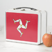 Metal Stainless Lunchbox mit Isle of Man-Flagge (Beispiel)