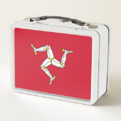 Metal Stainless Lunchbox mit Isle of Man-Flagge (Rückseite)
