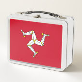 Metal Stainless Lunchbox mit Isle of Man-Flagge (Vorderseite)