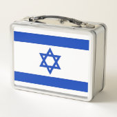 Metal-Stainless-Lunchbox mit israelischer Flagge Metall Brotdose (Rückseite)