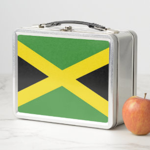 Metal Stainless Lunchbox mit jamaikanischer Flagge