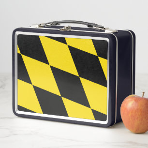 Metal Stainless Lunchbox mit Münchner Flagge