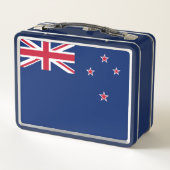 Metal Stainless Lunchbox mit neuseeländischer Flag (Rückseite)