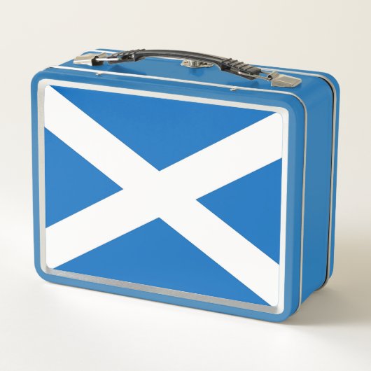 Metal Stainless Lunchbox mit schottischer Flagge (Rückseite)