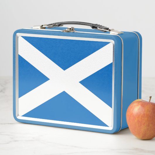 Metal Stainless Lunchbox mit schottischer Flagge (Beispiel)