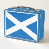 Metal Stainless Lunchbox mit schottischer Flagge (Vorderseite)