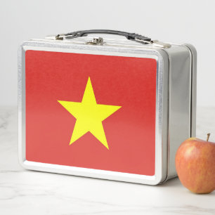 Metal Stainless Lunchbox mit Vietnam-Flagge