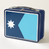 Metal Stainless Lunchbox with flag of Minnesota (Vorderseite)