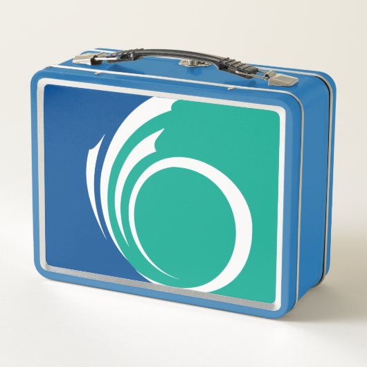 Metal Stainless Lunchbox with flag of Ottawa (Rückseite)