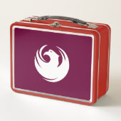 Metal Stainless Lunchbox with flag of Phoenix City (Vorderseite)