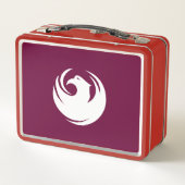 Metal Stainless Lunchbox with flag of Phoenix City (Rückseite)