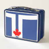 Metal Stainless Lunchbox with flag of Toronto (Rückseite)