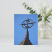 Metal Steeple Cross Postkarte (Stehend Vorderseite)