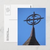 Metal Steeple Cross Postkarte (Vorne/Hinten)