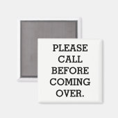 METAL TÜR MAGNET "ANRUF VOR ÜBERGANG" (Vorderseite/Rückseite)