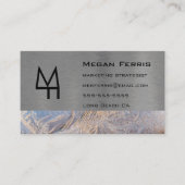 Metal und Glas Moderne Visitenkarte (Vorderseite)