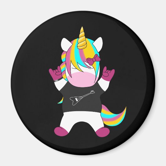 Metal Unicorn Magnet (Vorne)