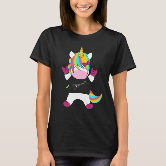 Metal Unicorn T-Shirt (Vorderseite)