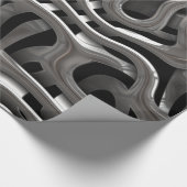 Metal Weave Art 4 Wrapping Paper Geschenkpapier (Ecke)
