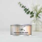 Metal Welder-Logo Visitenkarte (Stehend Vorderseite)