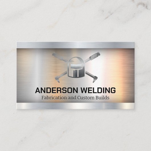 Metal Welder-Logo Visitenkarte (Vorderseite)