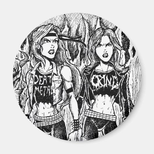 Metal Women Magnet (Vorne)
